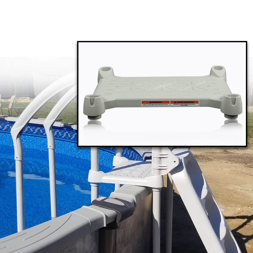 G-PLUS Plataforma de salto para piscina, color gris