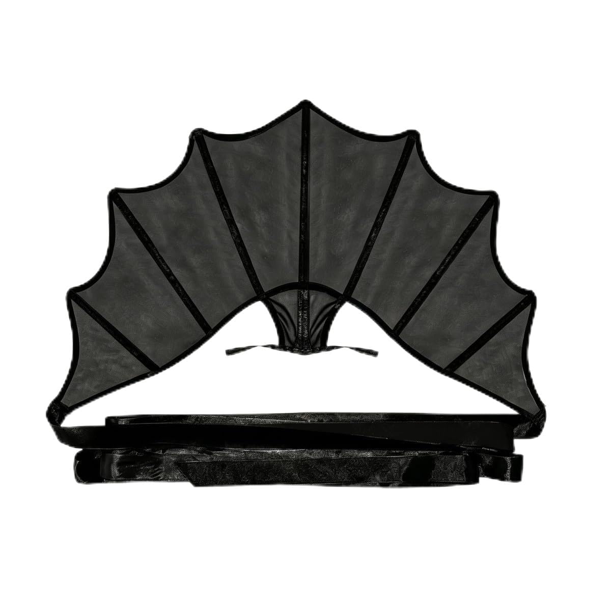 Gothic Victorian Lace Stand Up Collar with Boning, Adjustable Vampire Queen Neck Choker, Vintage Steampunk Renaissance Costume Accessory for Halloween Cosplay, Themed Party & Stage Performance