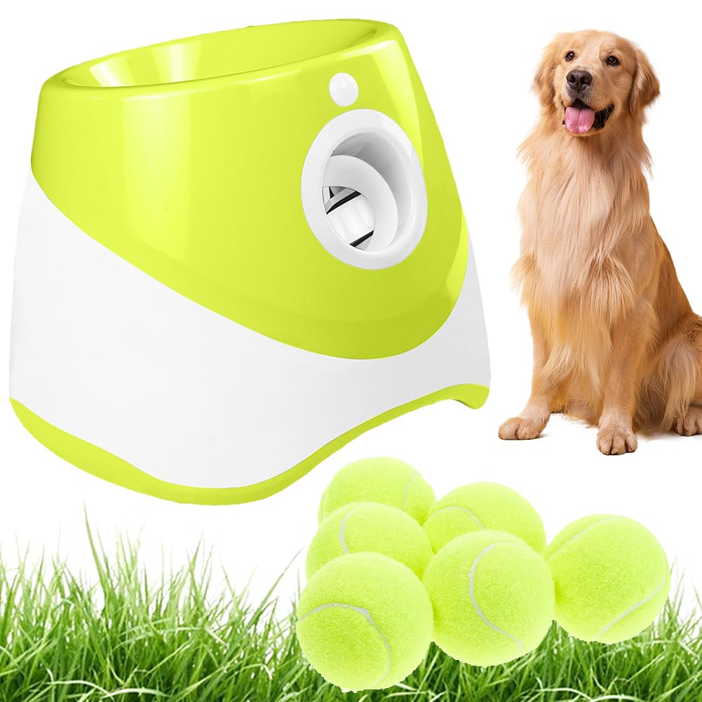 Dog Ball Launcher, Automatic Ball Launcher For Dogs with 3-Pack 5cm Balls