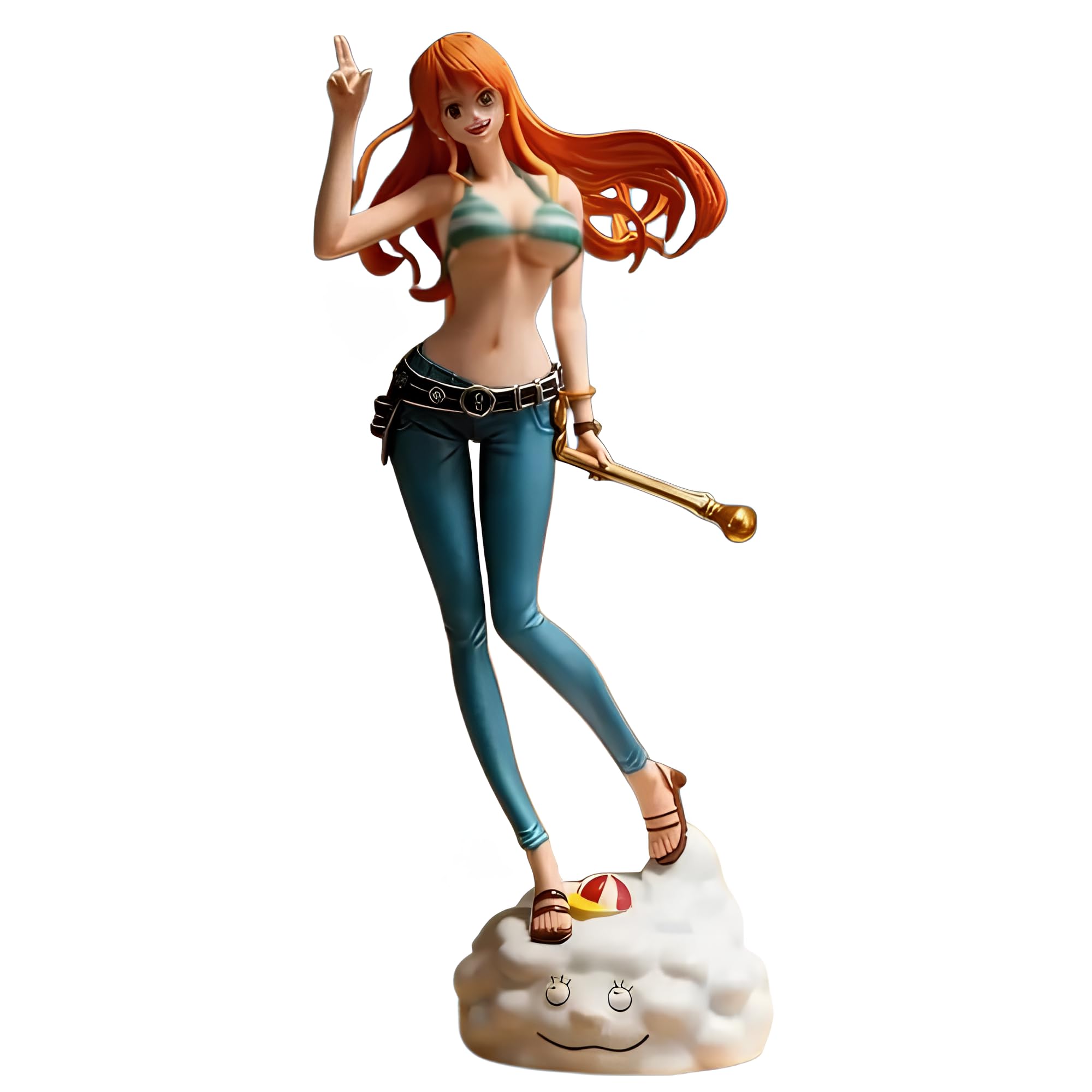 Nami One Piece Anime Figure, Standing on Cloud, 25cm, with Blister