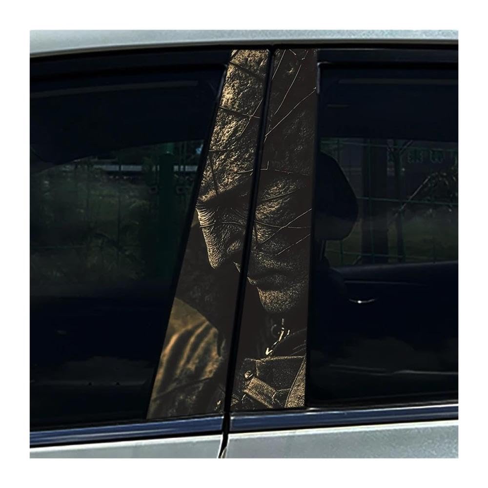 Body Parts 2pcs Car B Pillar Sticker Hellraiser Halloween Decoration Center Column Waterproof Decals(E)
