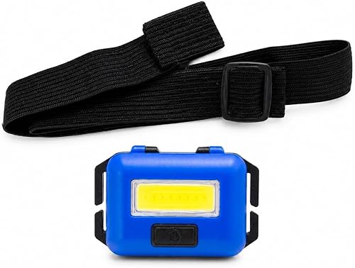 10W COB LED Headlamp with Adjustable Headband, Batteries not included