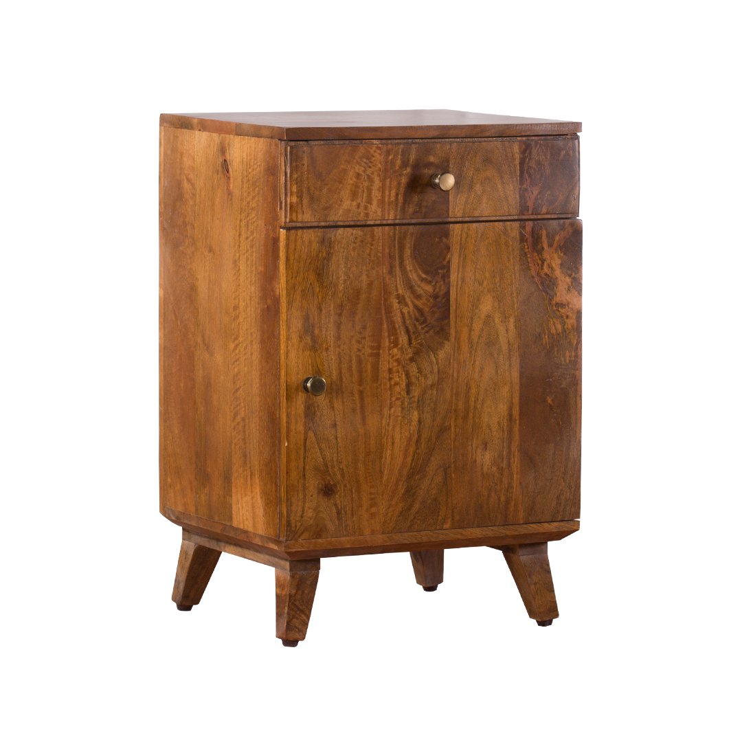 gocosy pie bedside table (mango wood, provincial teak)
