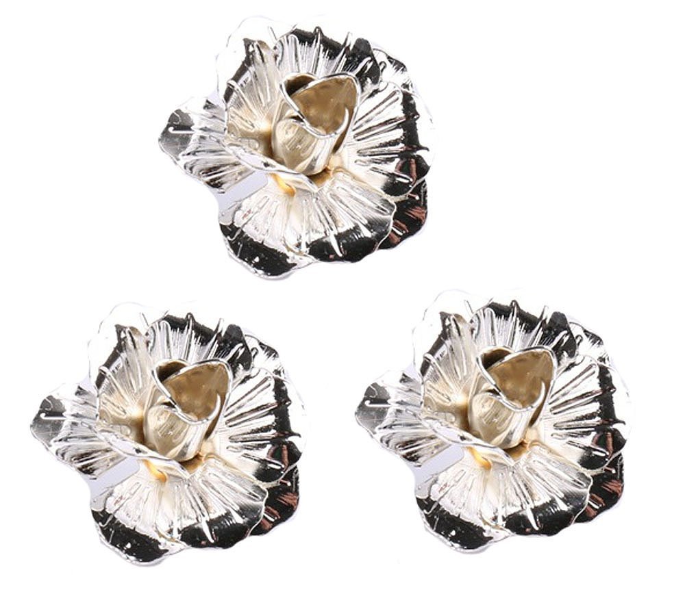 3pcs Men's Brooch Pins Rose Flower Lapel Stick Brooch Pins for Sui