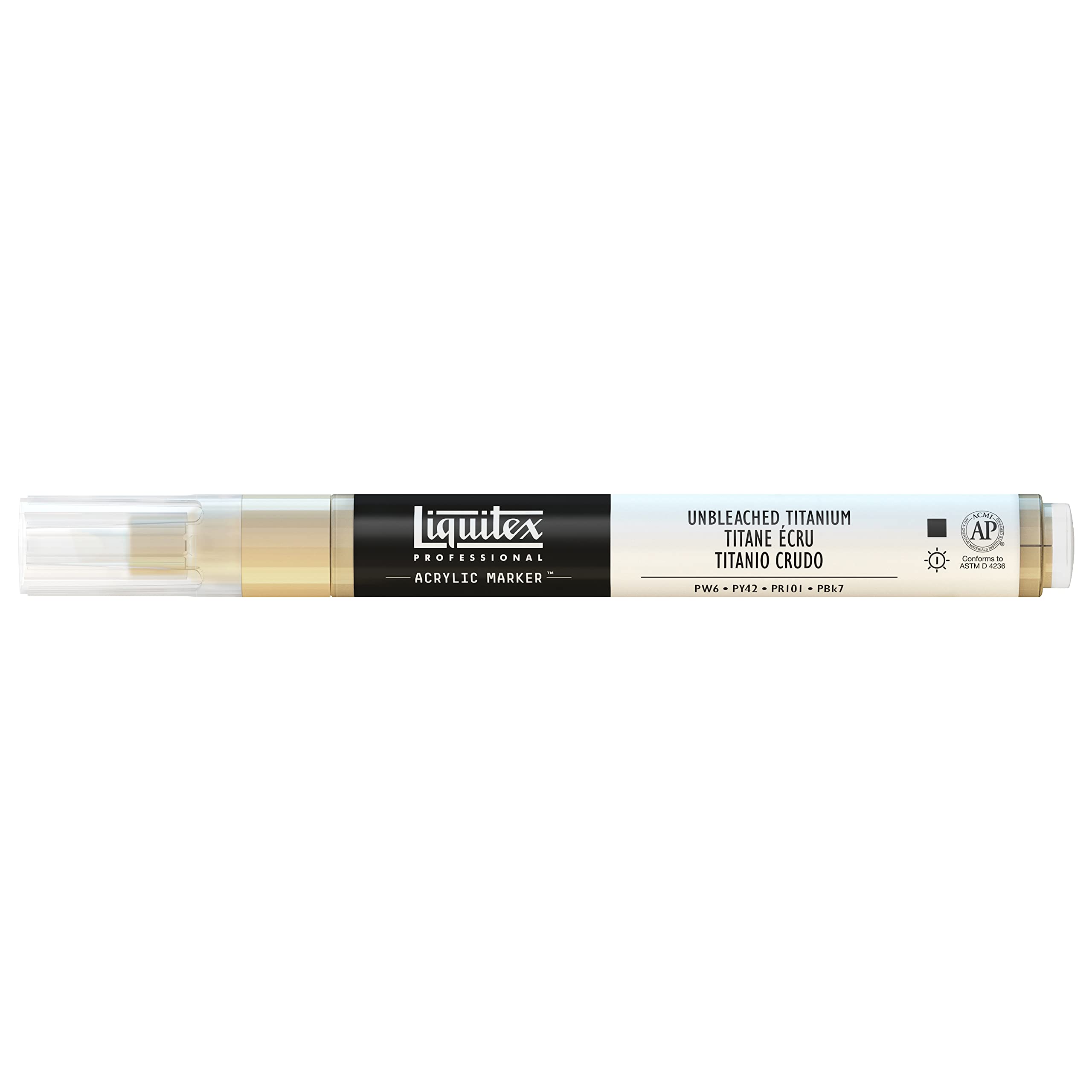Liquitex 2-4 mm Fine Nib Paint Marker - Unbleached Titanium