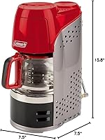Vista 4 de Coleman 2000020942: Cafetera Ppn Vidrio Rojo C001