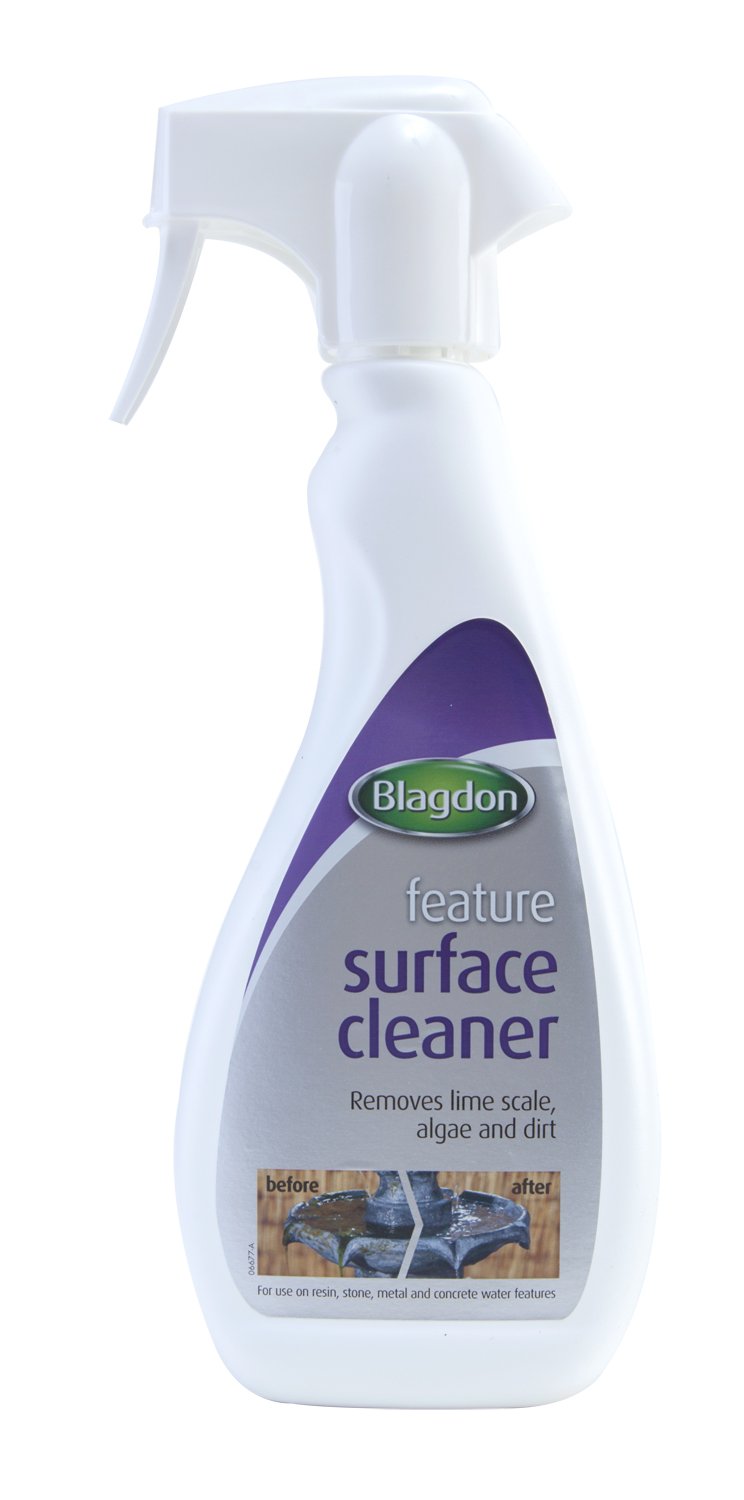 Blagdon Water Feature Surface Cleaner Spray, Removes Lime Scale, Algae & Dirt, for Use on Resin, Metal & Concrete Water Features, 500ml