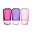 humangear GoToob+ 3-Pack (Medium) | Refillable Silicone Travel Bottle | Locking Lid | Food-Safe Material | Rose/Lilac/Magenta, Medium (2.5 fl.oz.; 74ml)