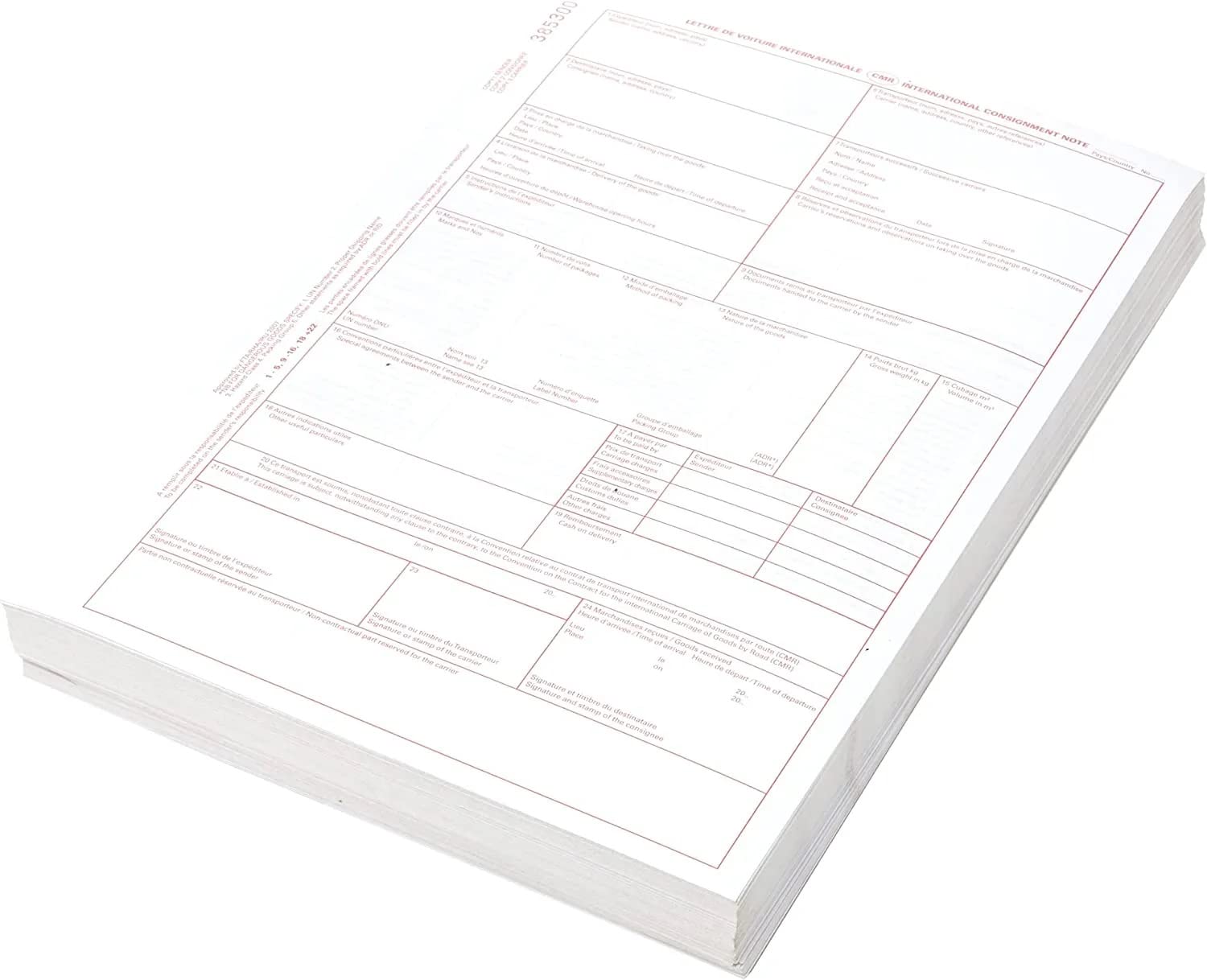 TachPro CMR Consignment Notes - 4 Pages to a set - 100 Sets Per Pad, Black,Blue,Green, A4 Portrait