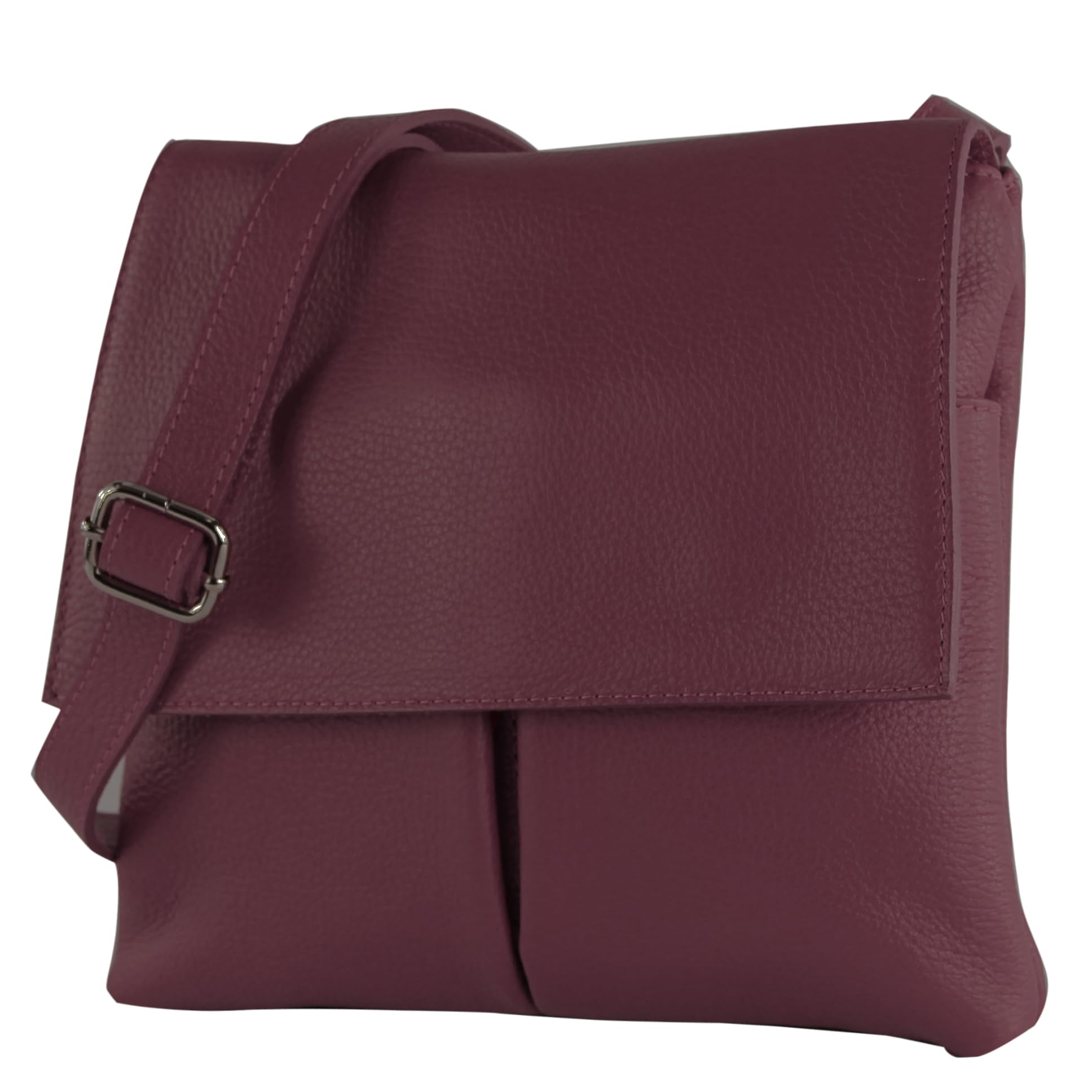 modamoda de T63LEDER Damen Leder Umhängetasche, handmade in Italy
