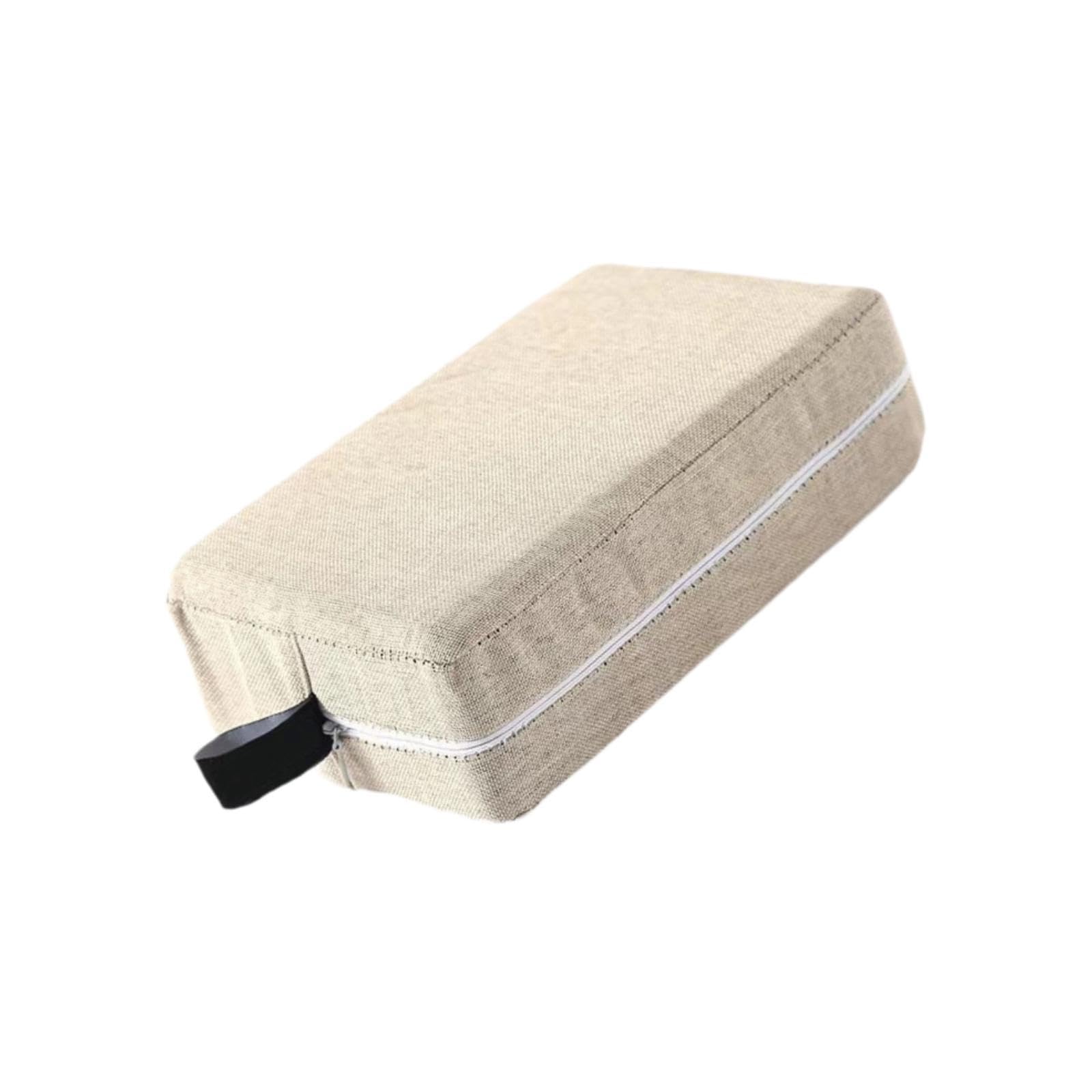 LOOM TREE Yoga Block Cloth Cover Meditation Stretching Squat Non Slip Yoga Brick Cover Beige | 1 Yoga Block Cloth Cover(Only Cover, Without Yoga Block)-image-5