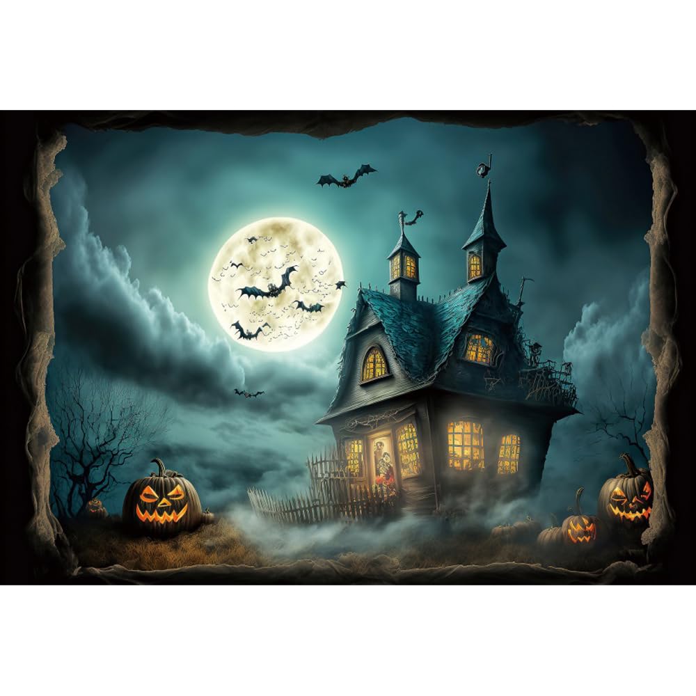 背景布 ハロウィン 撮影背景 大判 2.2x1.5m Amazon | Qinunipoto 背景