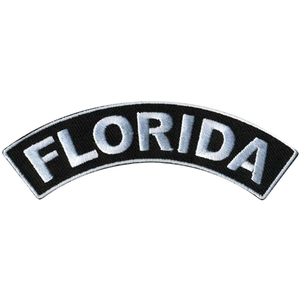 Hot Leathers Florida 4” X 1” Top Rocker Patch PPM4018-4 Width x 1 Height Inches