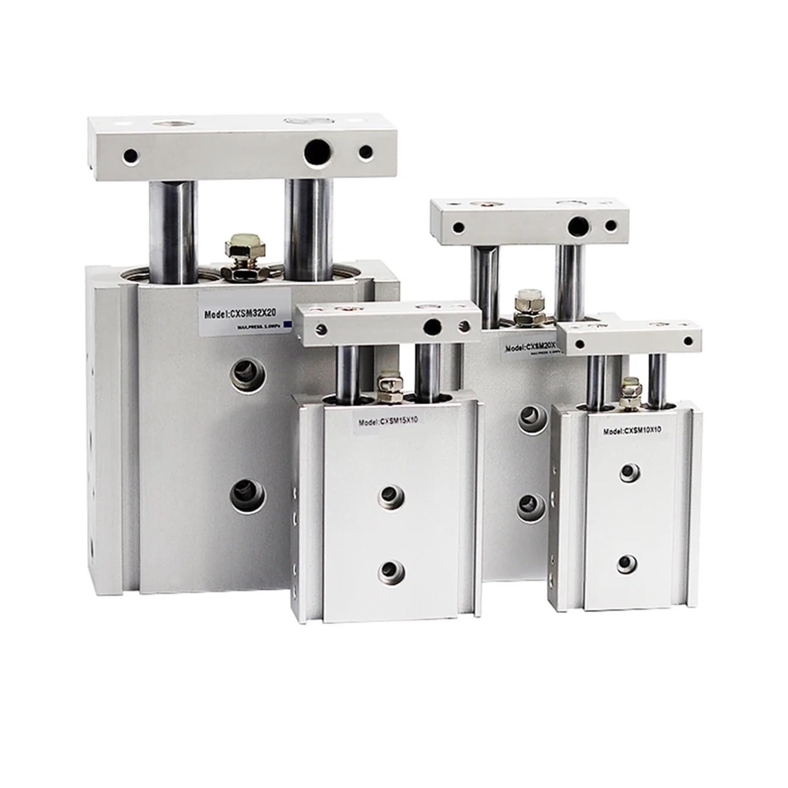 YMUGUEGH CXSM Dual Rod Cylinder Pneumatic Cylinder CXSM10 CXSM15 CXSM20 CXSM25 CXSM32 Double Axis Dual Rod Cylinder 1PCS(CXSM6)