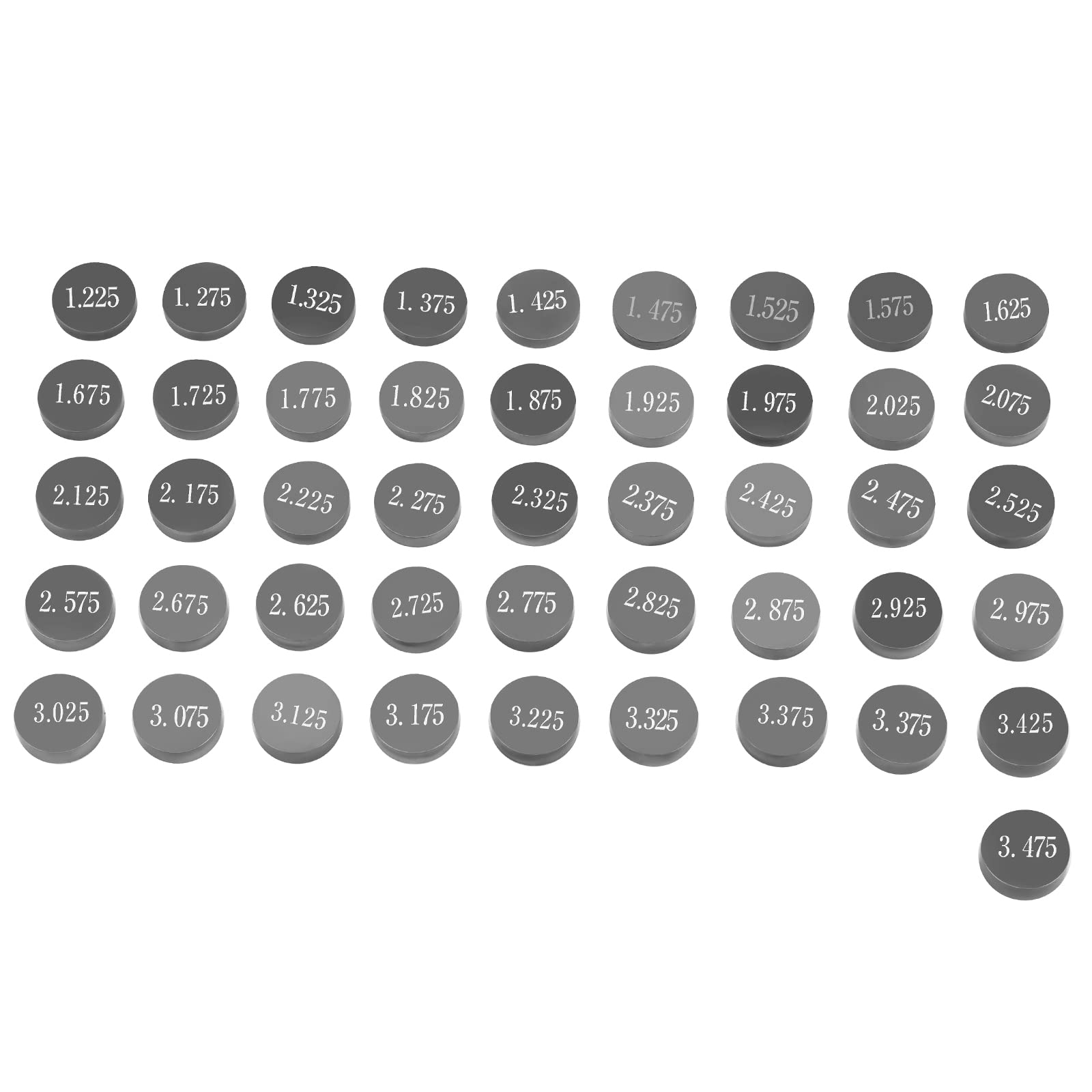 AHL 7.48mm 46pcs 1.225-3.475mm kit valve shim pastilles soupapes pour KLX300R 1997-2005