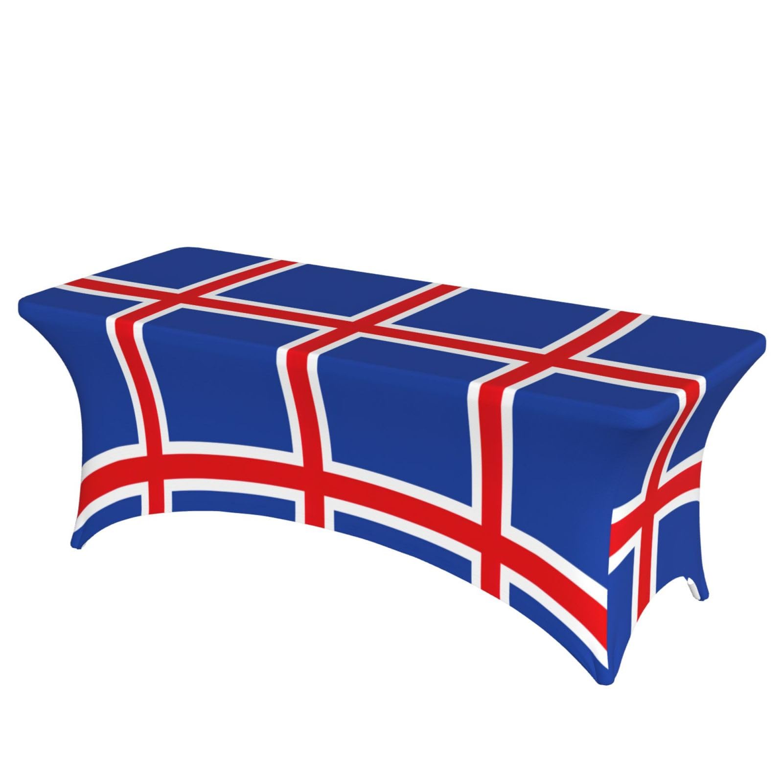 Housse de table Islande en élasthanne extensible à mémoire de forme pour fête