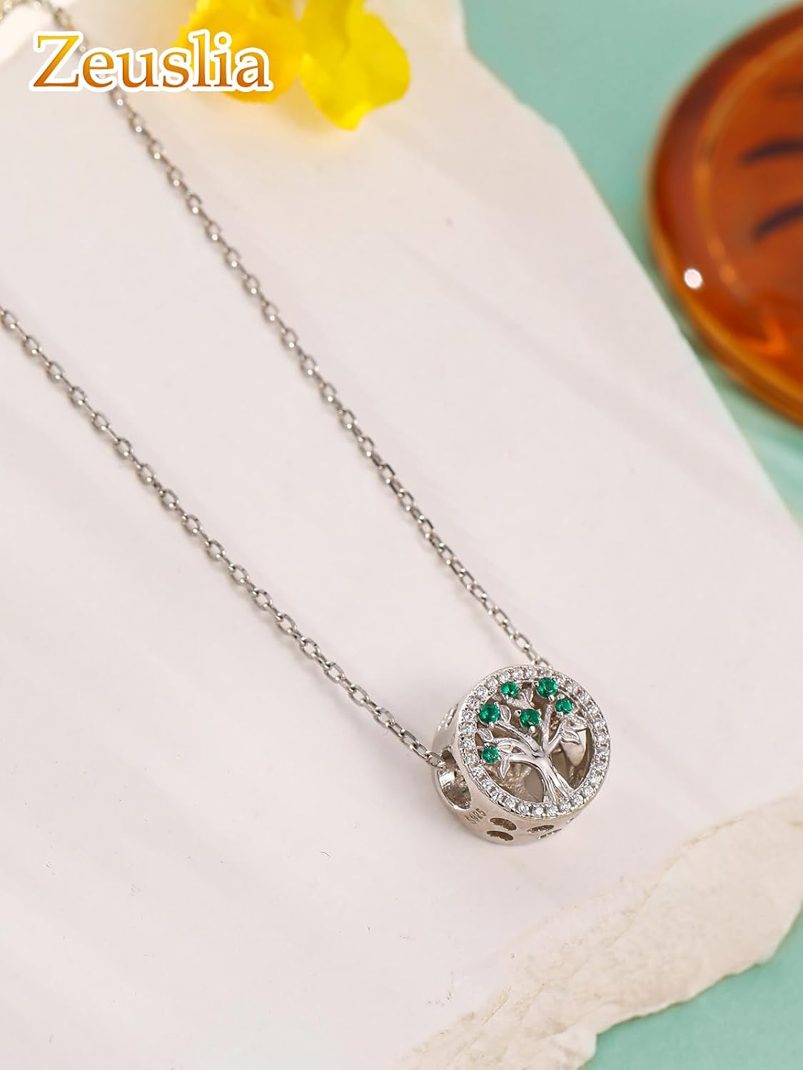 Tree of Life Birthstone Charms for Bracelets, 925 Sterling Silver Women Bead Charms for Charm Bracelets Necklace, Mother's Day Birthday Anniversary Jewelry Gifts for Wife Mom Grandma Daughter
