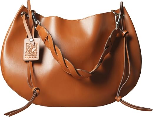 Theater Shapeshifter Brown Vegan Leather Shoulder Bag for Women Spacious Structured Handbag with Adjustable and Detachable...