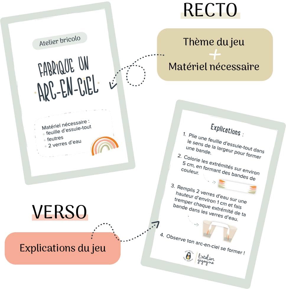 50 Activity Ideas Cards to Learn to Take Care Without Screen - Image 2