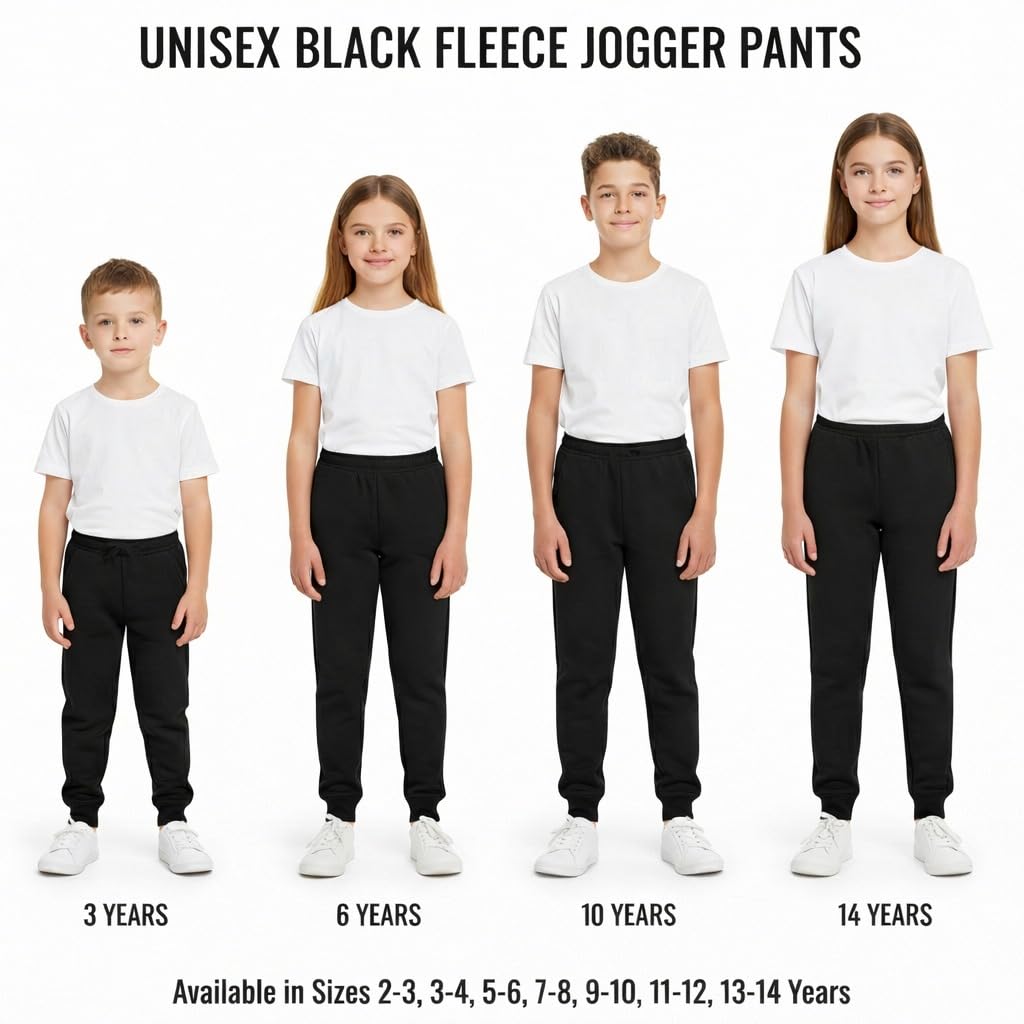KHIM Jogging Trouser Tracksuit Bottom Pant Kids Unisex Girls Boys Activewear — view 5