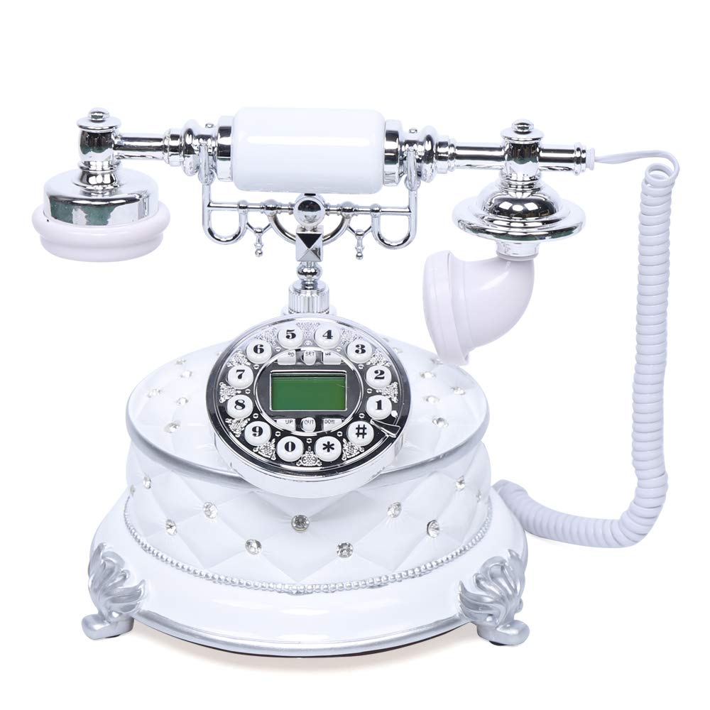 Telefono Fisso Nostalgia Telefono Da Tavolo Retro Antico Telefono Domestico Retro Antico Desk Telefono Fisso per la Casa Ufficio