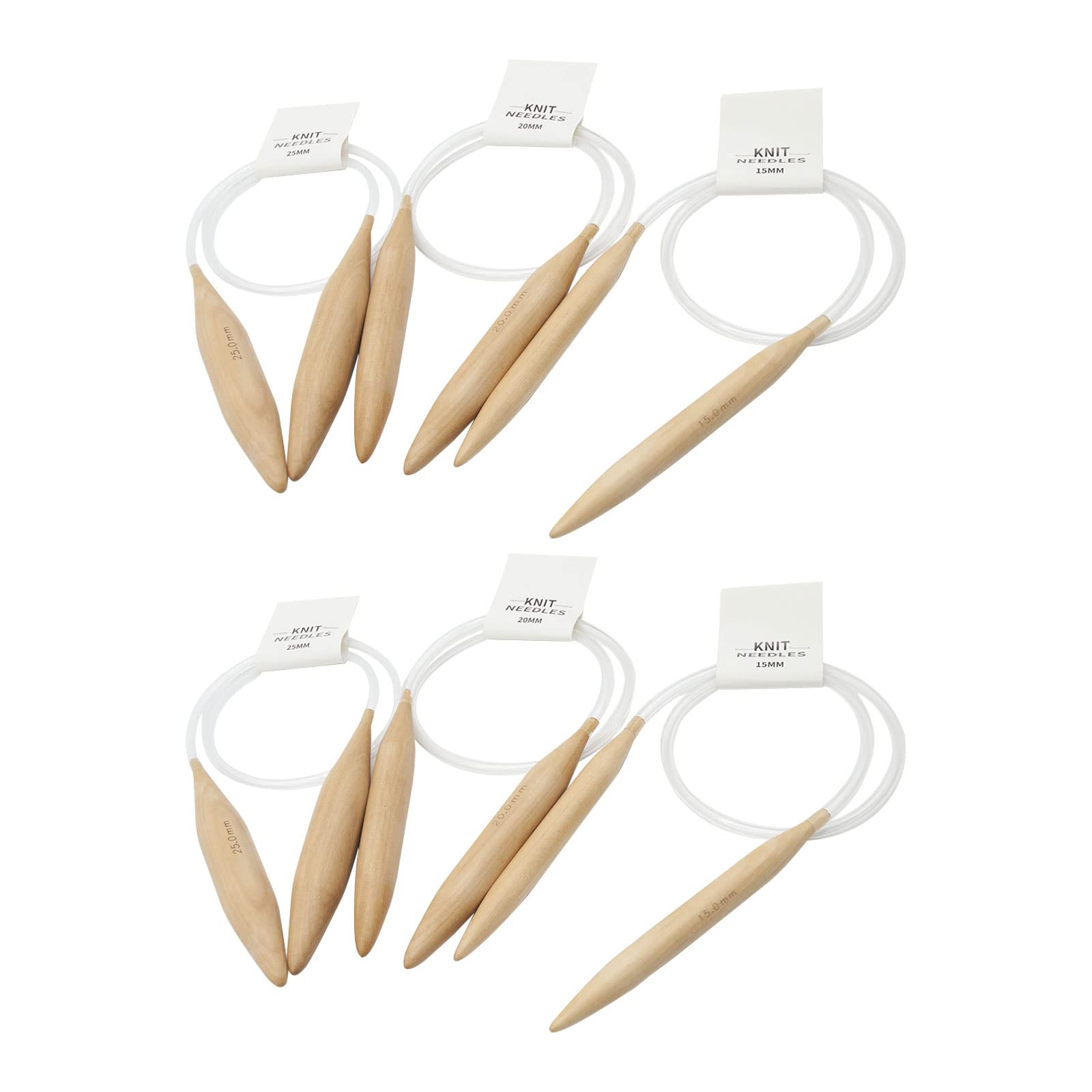 Breinaalden Set, Bamboe Dubbelpuntige Naalden Set, 11 Maten 2-5 Mm 13 Cm Verkoolde Bamboe Naalden, voor Het Maken van Sokken, Handschoenen, Hoeden en Sjaals