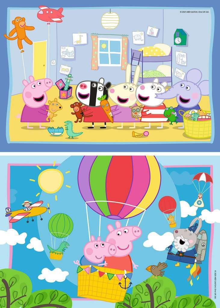 Ravensburger 07574 - Set 2 Puzzle Da 12 Pezzi Per Bambini 3+ - Polizia E Pompieri - Dimensioni 26x18 Cm