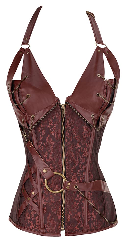 Gothic Bustier In Steampunk Stijl Van Leer