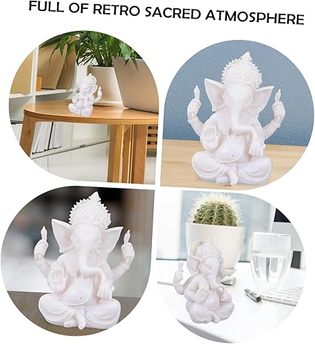 Miniatura 5 de Adornos de decoración para el hogar, decoración blanca, mini soportes de decoración para decoración de estatuilla de Buda de pie, modelo de Buda de