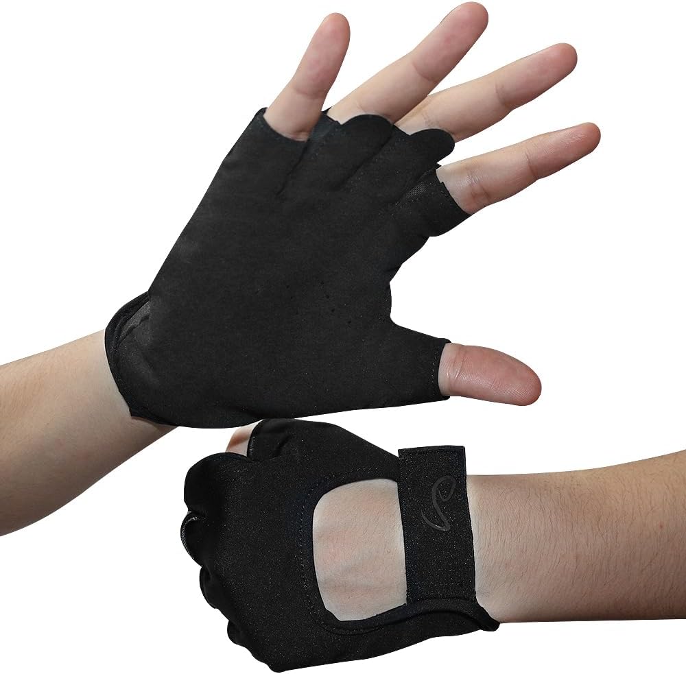 Breathable Workout Gloves for Men and Women, Light Training Protection Gym Gloves with Wrist Support, Palm Protection for Training, Fitness, Exercise Large Mens