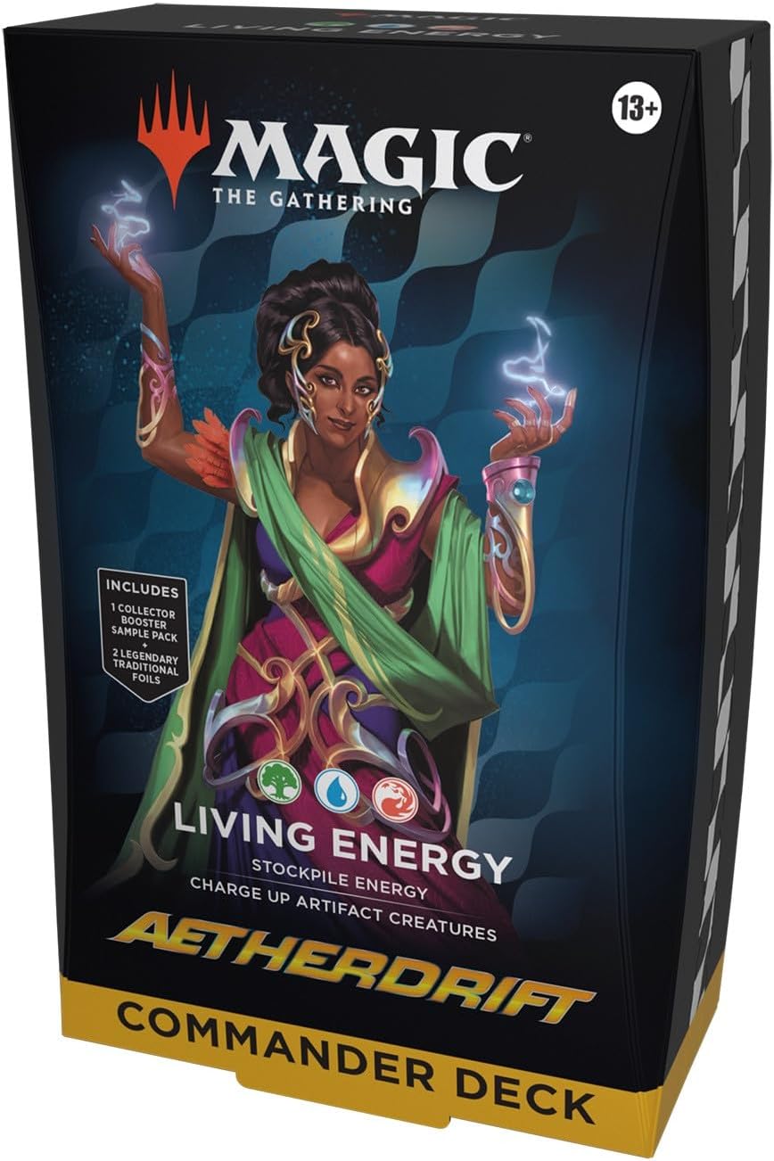 Magic The Gathering Aetherdrift Commander Deck Living Energy Green/Blue/RED (SD1)