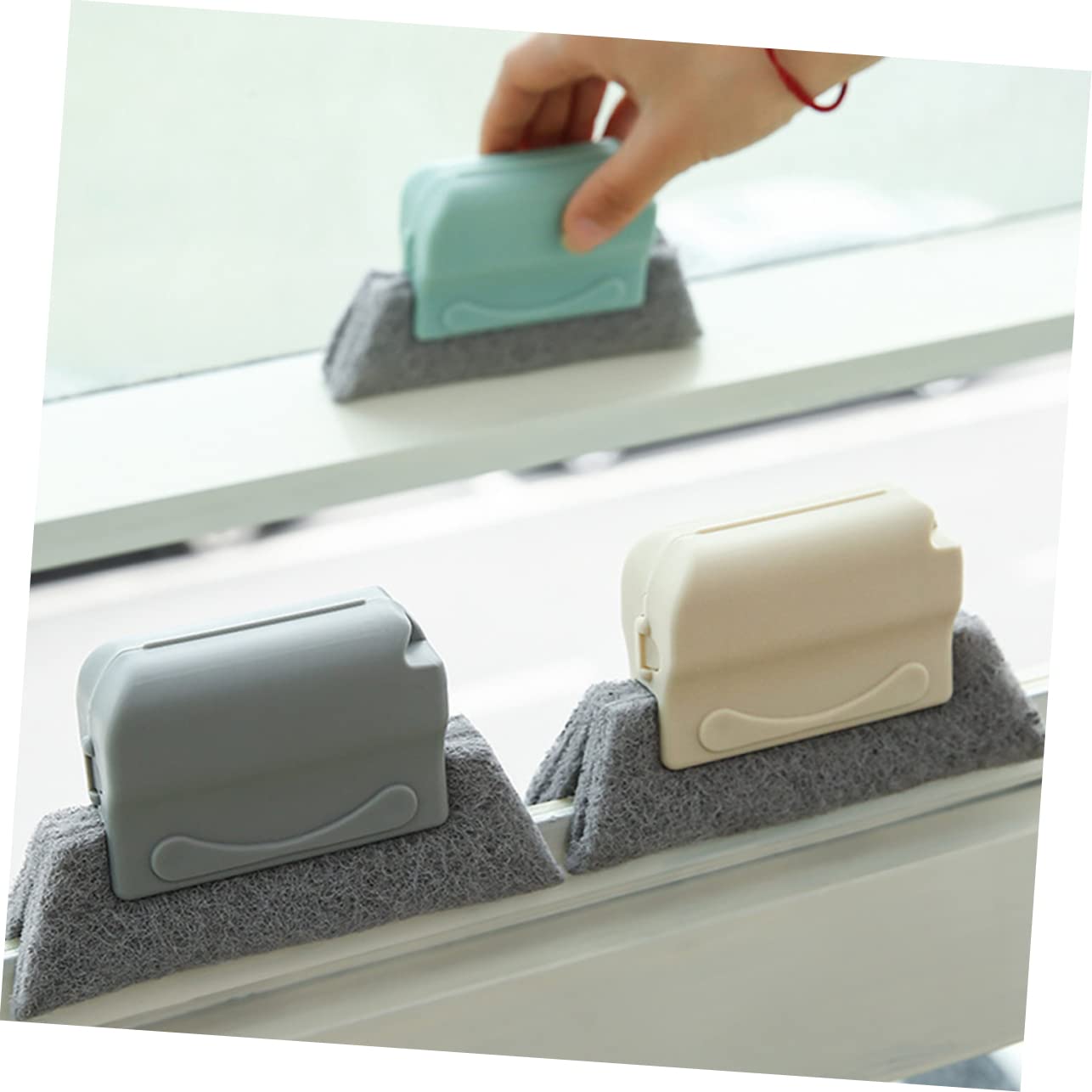 2 Set Spazzole Multifunzionali Per Fessure Finestre Strumenti Per Rimuovere Polvere E Sporcizia Scanalature E Design Ergonomico E Maneggevole Colori 9 Pezzi*2