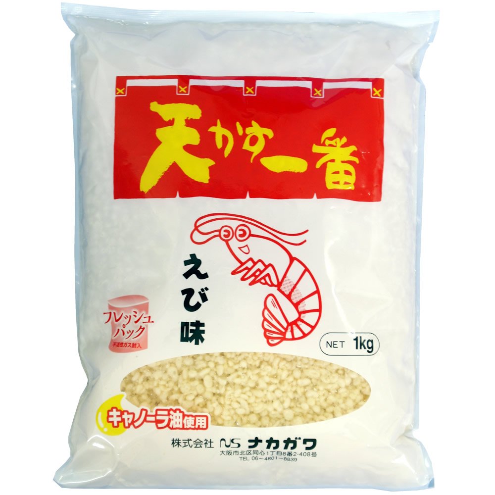 Amazon.co.jp: ナカガワ 天かす一番 (えび味) 1kg : 食品・飲料・お酒