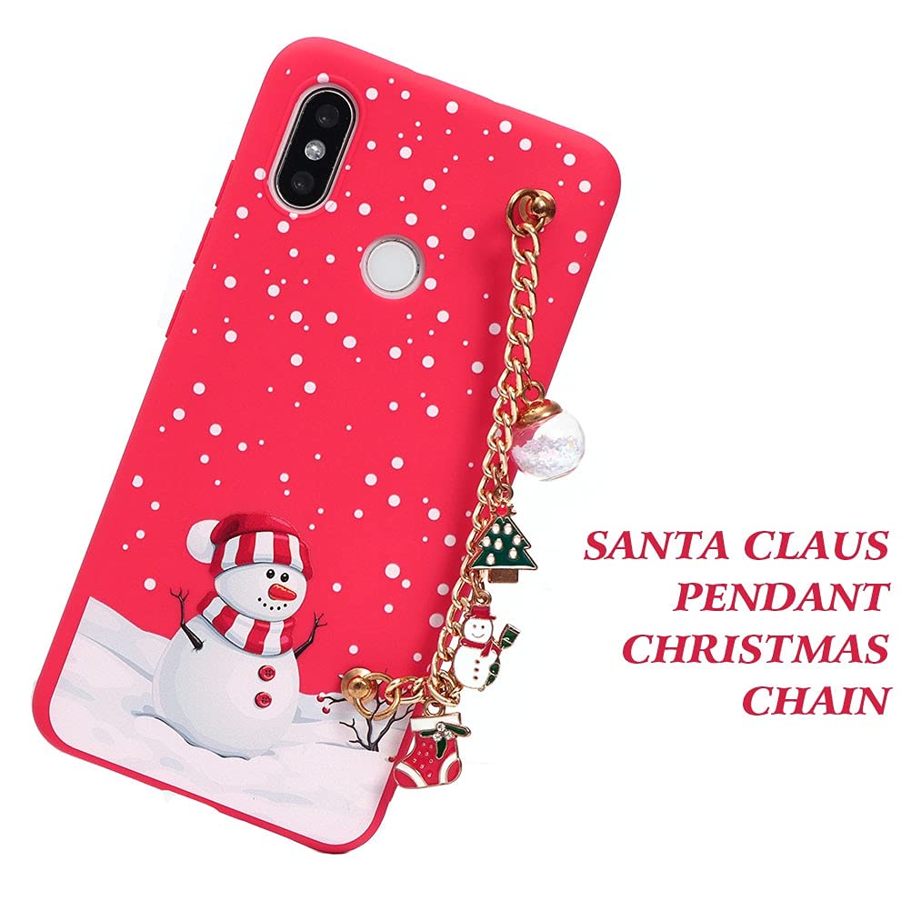 Yoedge 3 Pezzi Natale Cover per Xiaomi Poco X3/X3 NFC 4G/X3 Pro 6,67, Christmas Custodia con Alce Babbo Natale Disegno Aesthetic, Morbida Silicone