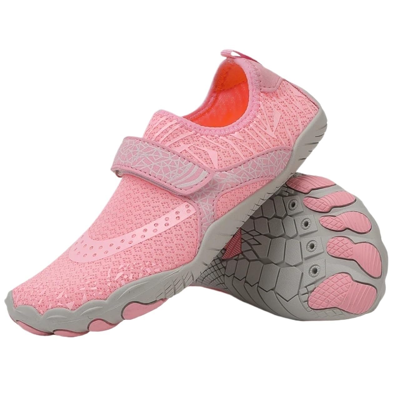 Wasserschuhe Wasserschuhe Unisex Outdoor rutschfeste große Größe Schwimmschuhe Sommer Strand Männer Aquaschuhe Frauen Fitness Yoga Schuhe Squat Schuhe Für Surfen, Tauchen(Pink,35)