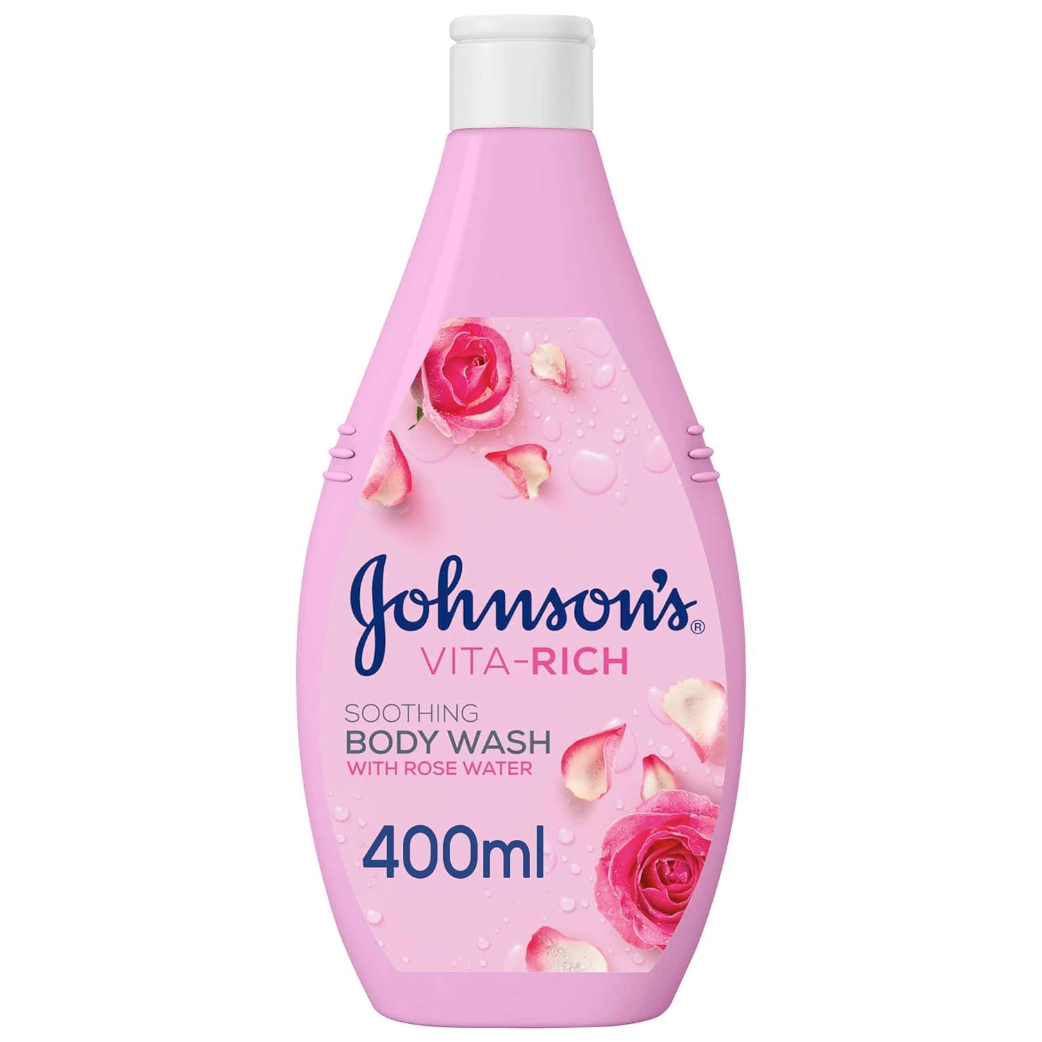 Johnson & Johnson Body Wash - Vita-Rich, Soothing Rose Water, 400ml
