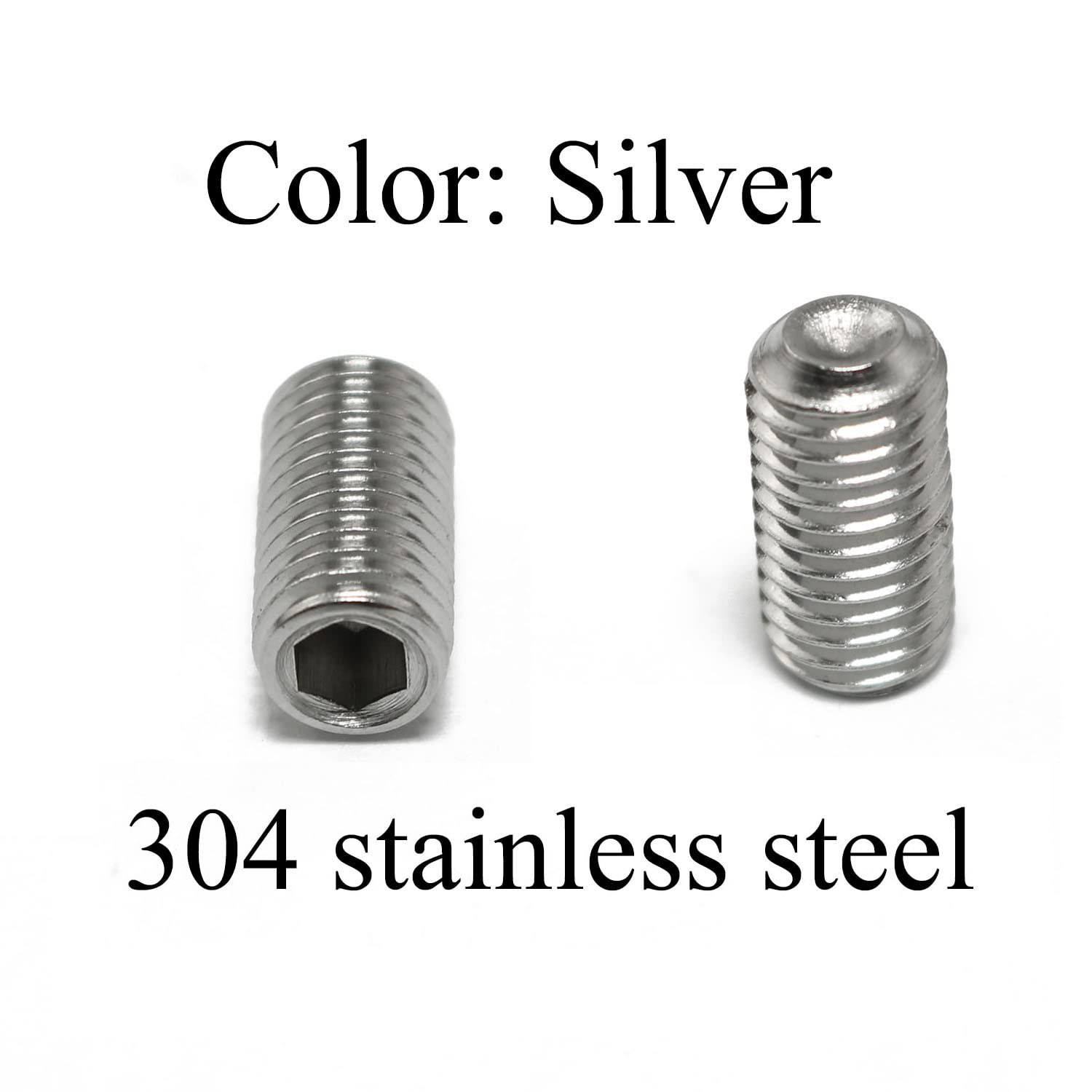 Set 25 Viti A Bussola In Acciaio Inox 18-8 1/4-28 X 1-1/4 - Attacco Brugola, Punta A Tazza