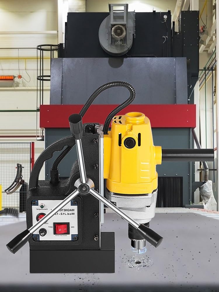 Prensa de taladro magnético MD13 8500N Magnet Force TableTop 750W Máquina de perforación de núcleo de banco portátil eléctrica multifuncional