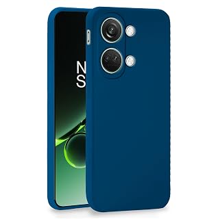 Pikkme OnePlus Nord 3 5G Back Cover Soft Matte Liquid Silicone TPU | Camera Protection | Shockproof Slim Back Case for OnePlus Nord 3 5G (Blue)