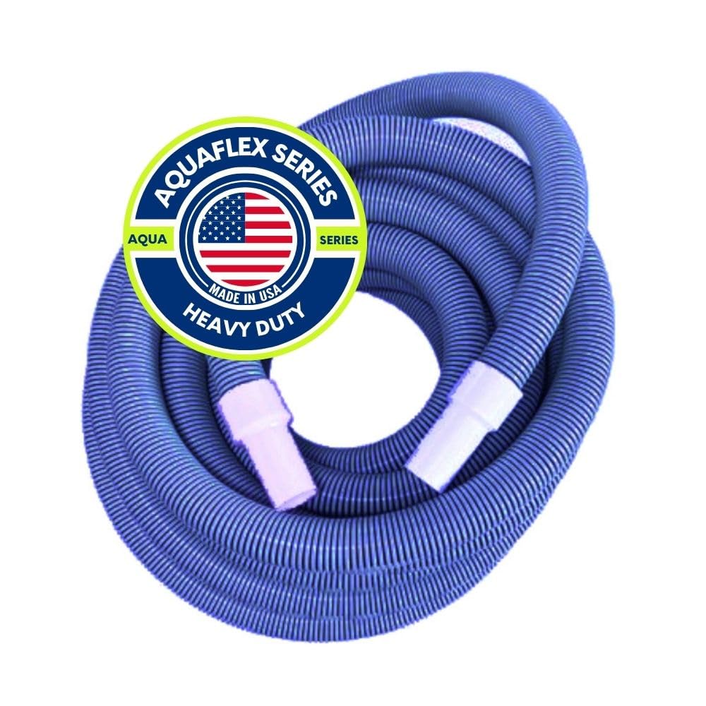 DPM Heavy Duty Swimming Pool Vacuum Hose Blue Manual Vacuum Hose | Made in USA | 1.5