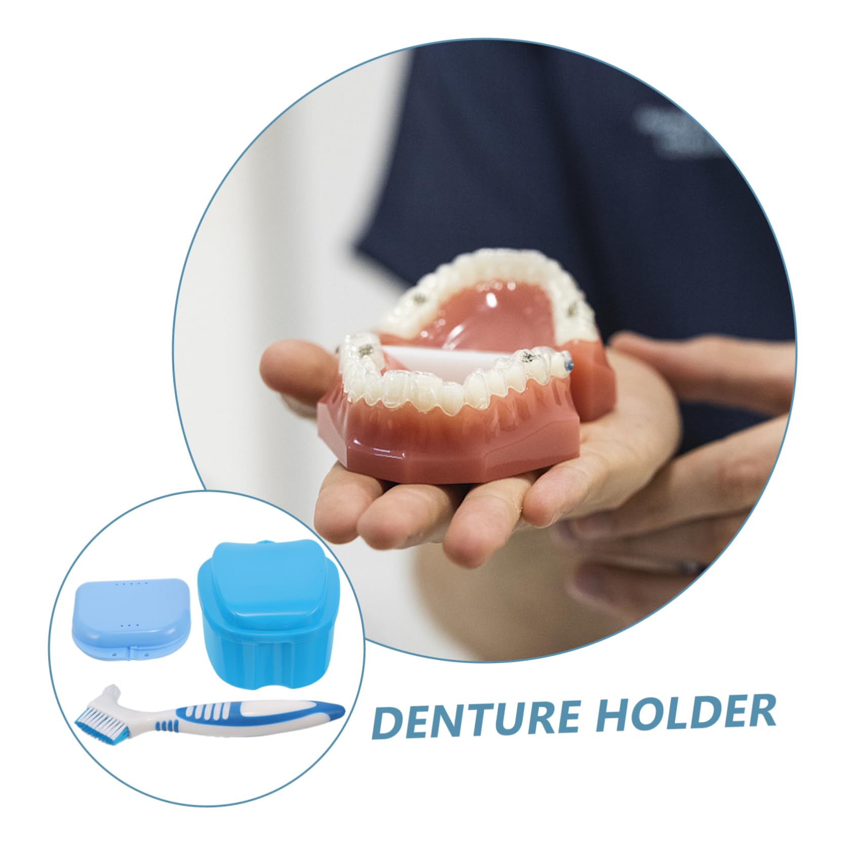3 Set Di Piccole Custodie Per Dentiere Protesi Parziali Contenitori Per Protesi Custodie Per Protesi Per Donne Custodie Per Porta Apparecchi Contenitore Per