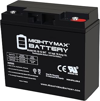 Mighty Max Battery 12V 18AH SLA Internal Thread Replacement Battery for Simplex 4100ES