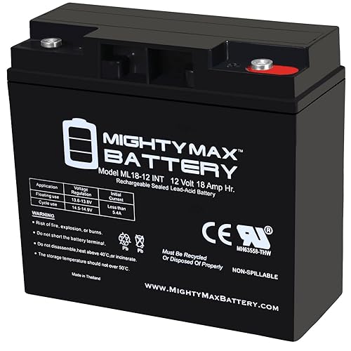 Mighty Max Battery Batería de rosca interna SLA de 12V 18AH para Schumacher PSJ-4424