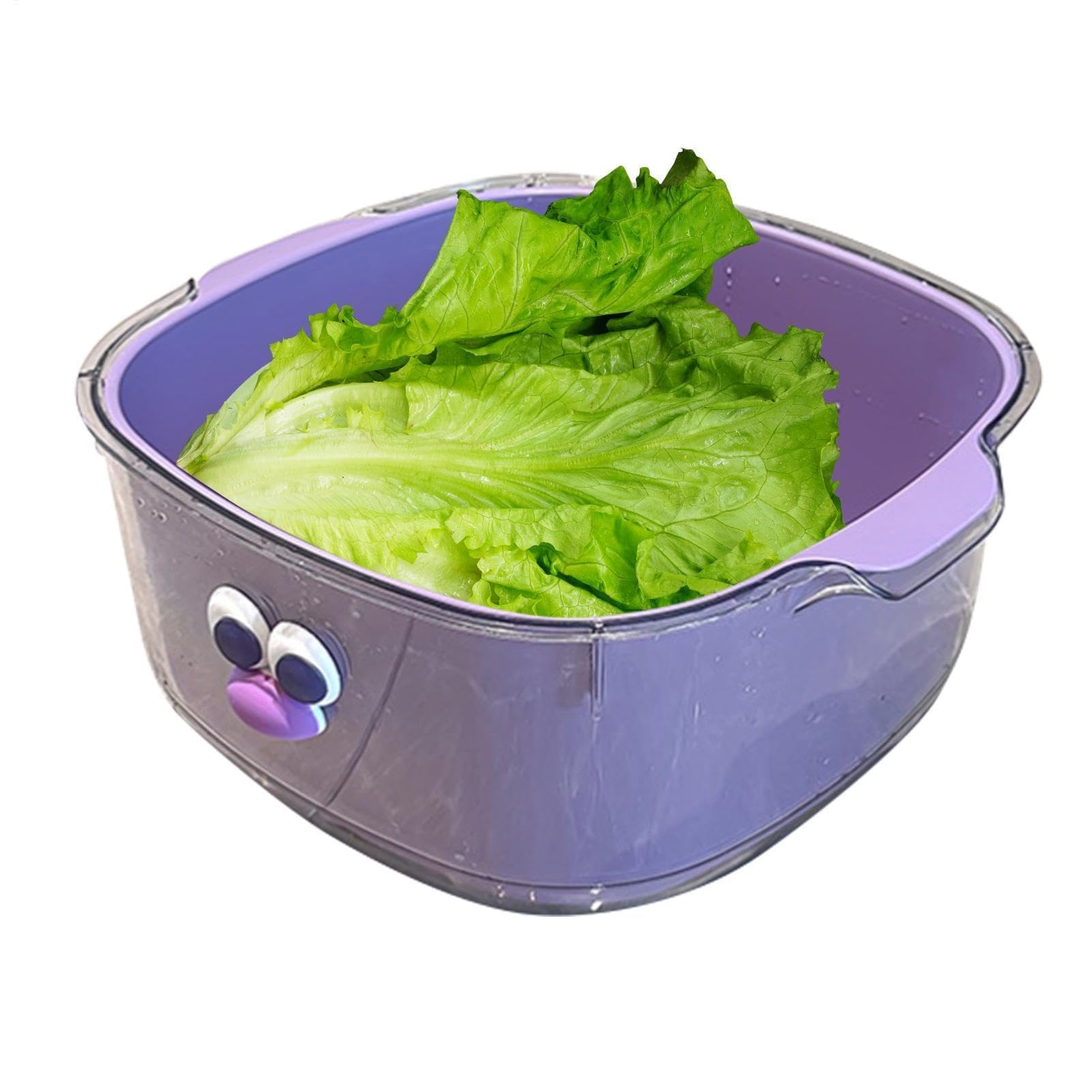 Juego de coladores de cocina 2 en 1 para drenaje de alimentos, colador de doble capa para lavar frutas y verduras, perfecto para limpieza de pasta, arroz, ensalada y bayas