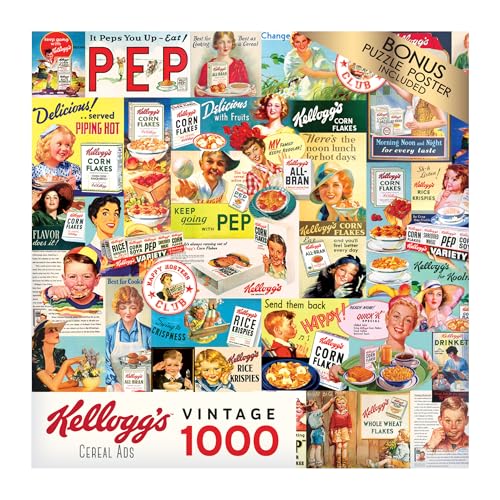 RoseArt - Kellogg's - Cereal Ads - 1000 Piece Jigsaw Puzzles for Adults - image 4