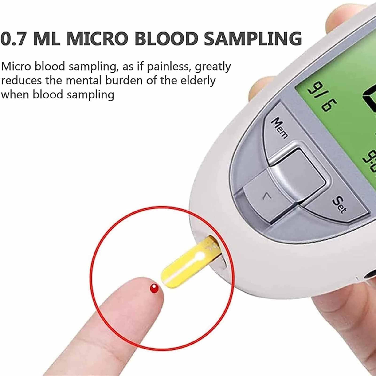 Kit Monitor glucosio Tester Multifunzione, Tester colesterolo Totale Acido urico glucosio con Display Intelligente, Facile da Usare e Veloce efficiente, memorizza 460 registrazioni e Riduce i Tempi