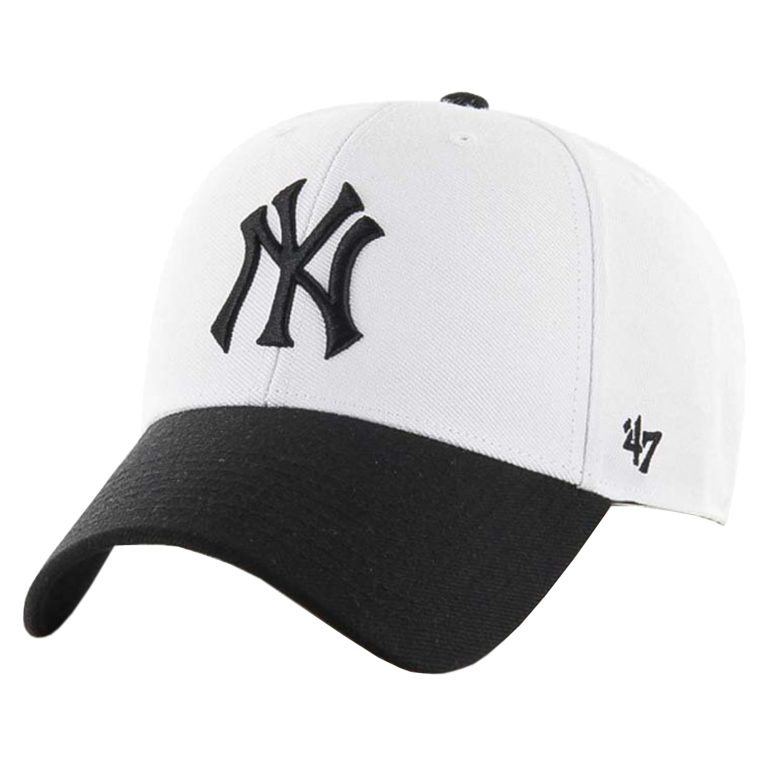 47 York Yankees MLB Cap B-SUMTT17WBP-WH, Mens, Cap, White,