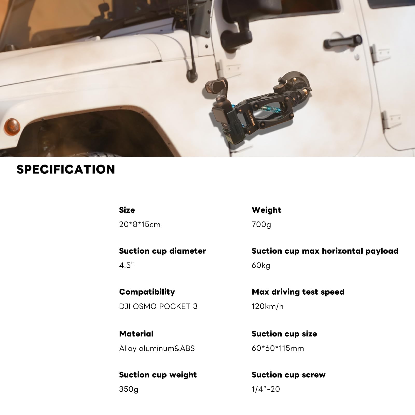 Dfcine Osmo Pocket Car Mount Shock Absorber Arm Z Desertcart