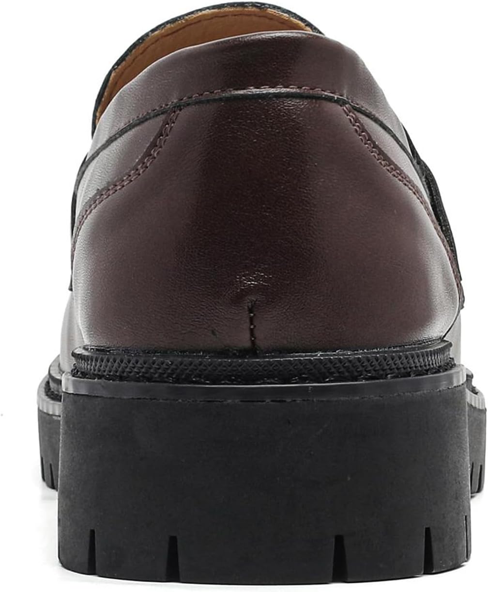 Round Toe Chunky Loafers Women Platform Loafers for Women - Image 7