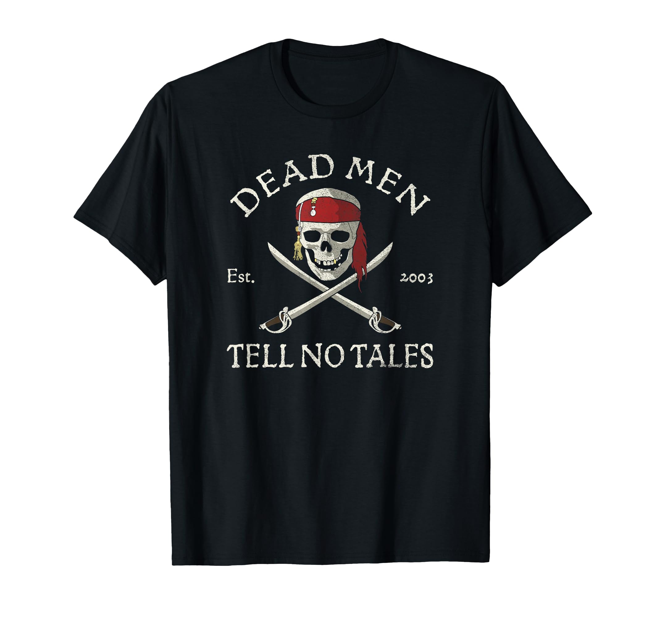 Pirates of The Caribbean Dead Men Tell No Tales T-Shirt Small